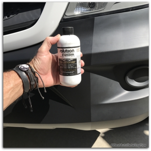 Cleaning restoring black car trim tips using secrets from the professionals