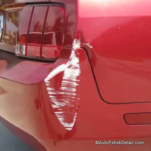 using meguiars scratch X 2.0 to remove car paint scratch