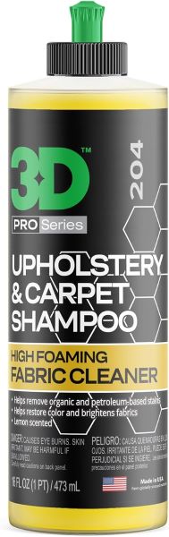 3D car upholstery cleaner concentrate