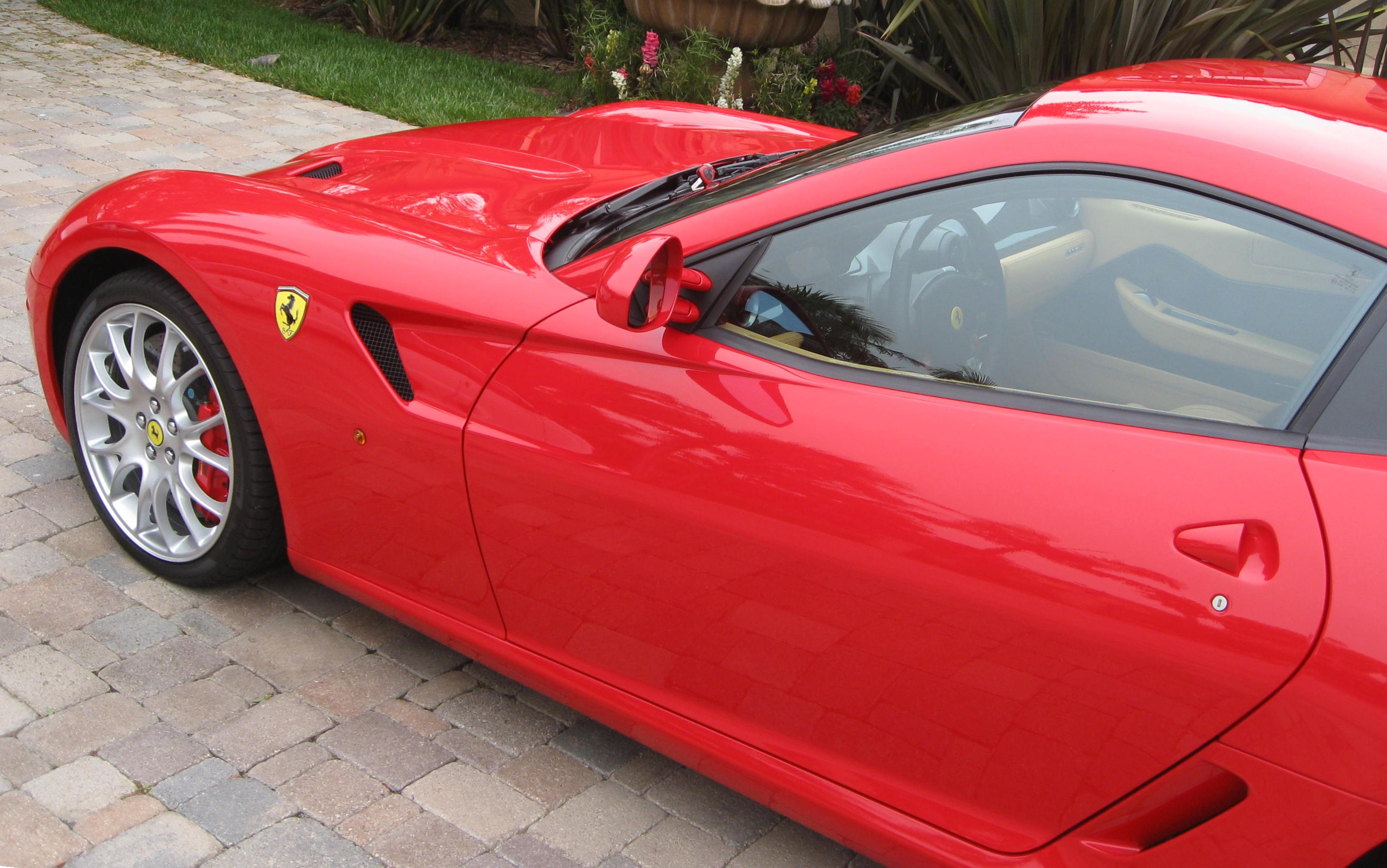 Ferrari red car paint color