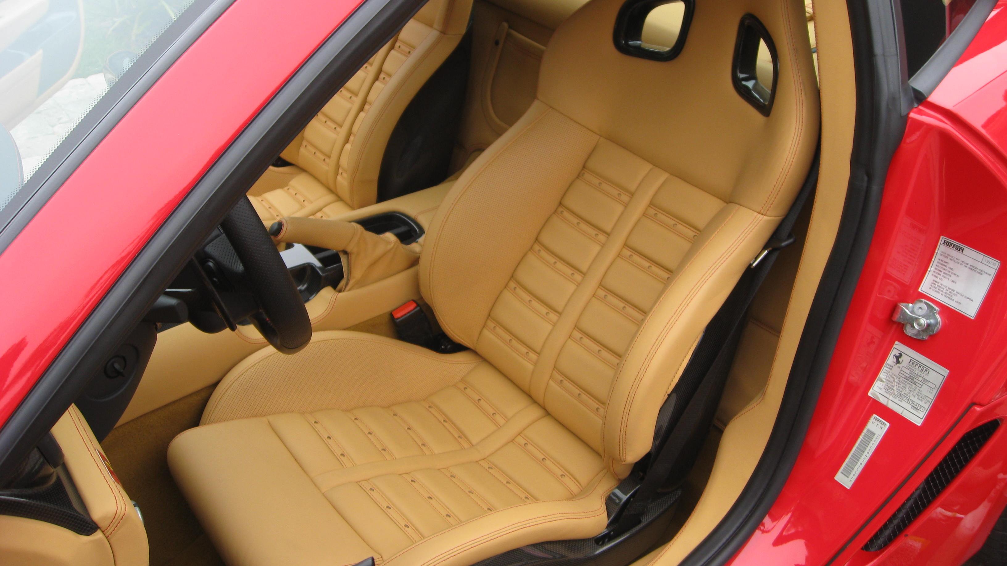 car leather in a 599 GTB Ferrari car leather in Ferrari