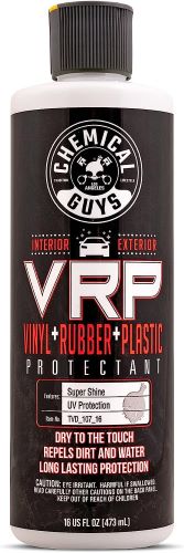 bottle of Chemical Guys VRP for black trim restoration on your car chemical guys vrp dressing