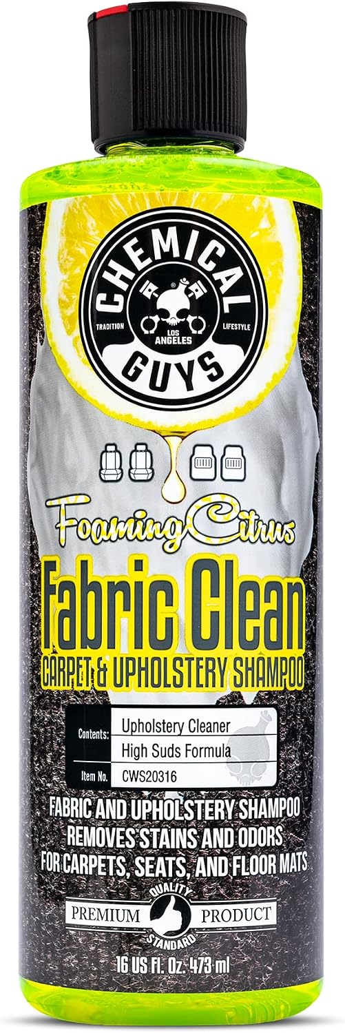 chemical guys fabric clean upholstery shampoo