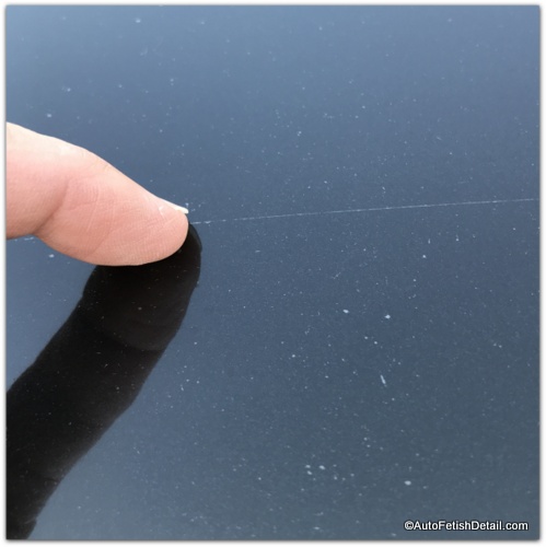 fingernail test on car clear coat