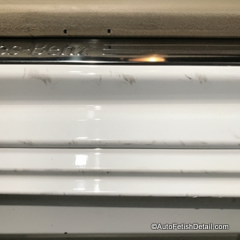 heel scuffs car door threshold