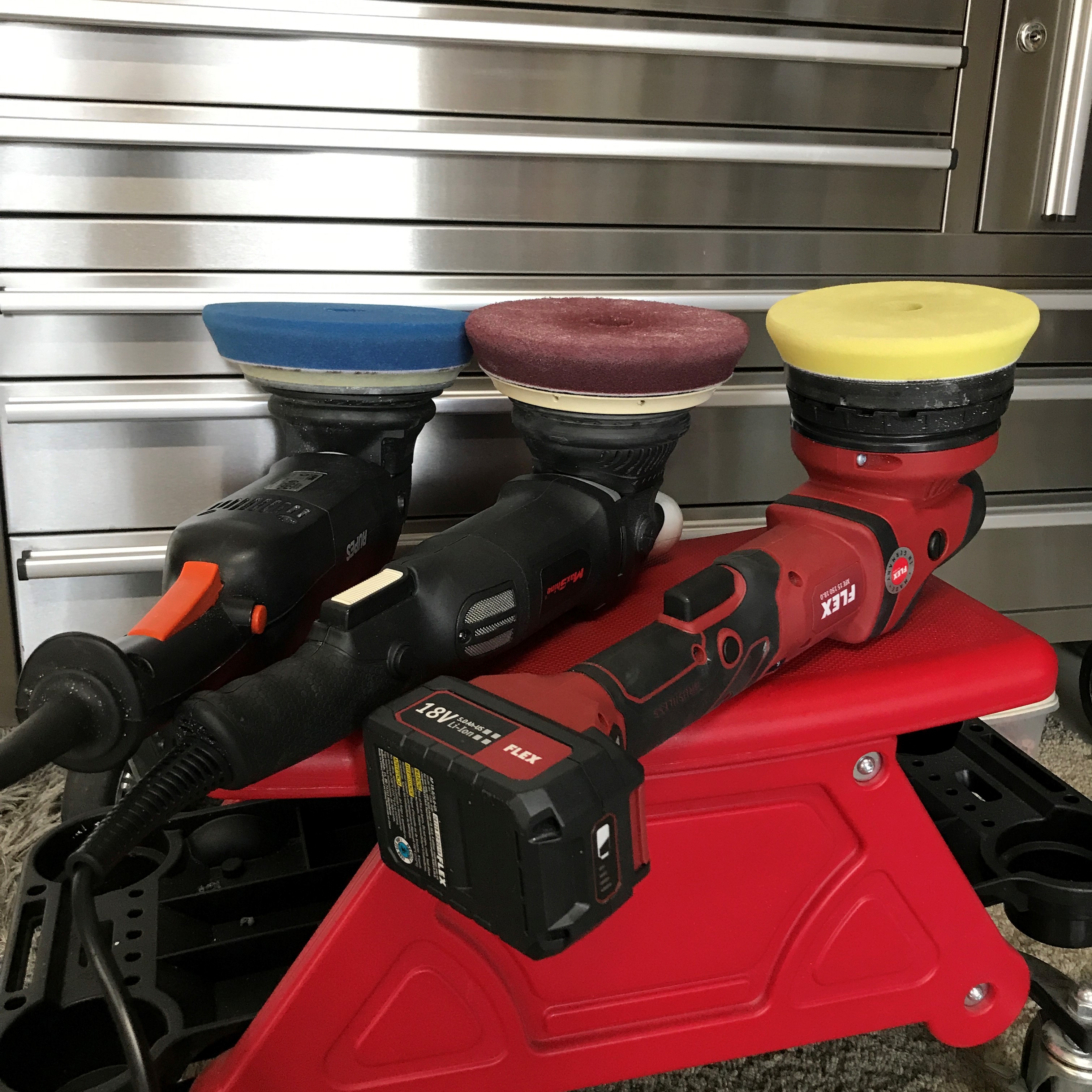 how to buff clear coat with random orbital buffer