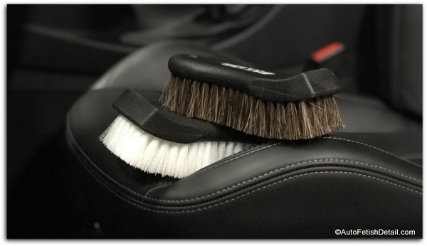 Leather & Upholstery Cleaning Brush, Custom fit for Car