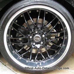 mustange cobra black and chrome wheel