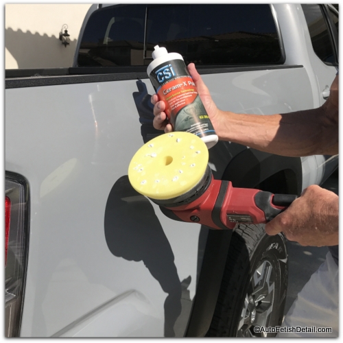 polishing car paint with random orbital car polisher