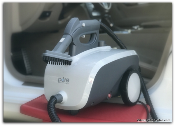 Pure steamer used as car steam cleaner