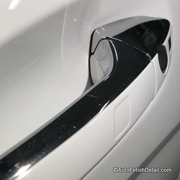 removing car door handle scuffs