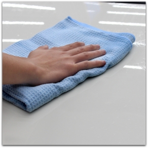 waffle weave car drying towel