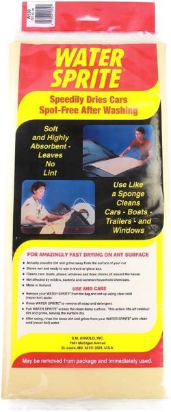 water sprit synthetic chamois