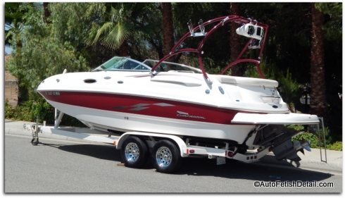 encerar el barco chaparral