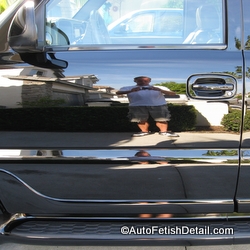 wet sanded door panel after compounding polishing wet sanded door panel after compounding polishing